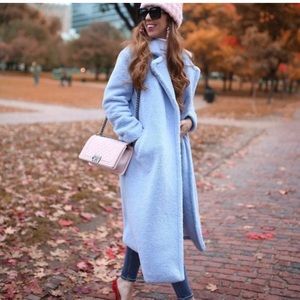 Something Navy Longline Teddy Coat